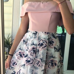 Pink flower dress